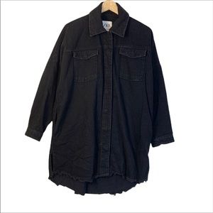 Basic fit long Zara denim Jcket